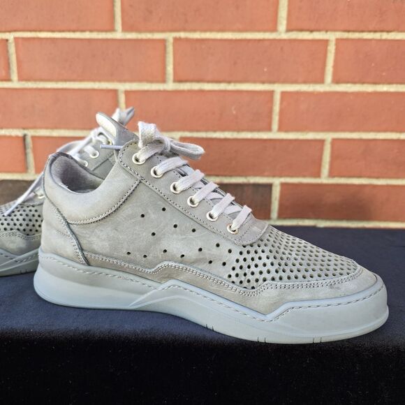 Filling Pieces Gradient Gray Perforated Sneakers Size 39 EU Or US 9 Low Top - Picture 6 of 9